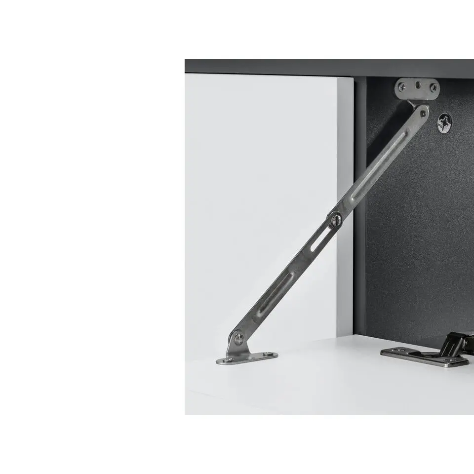 Wisla - Badmeubel 80 cm 1-lade, 1 klep, 1 deur wit/grijs