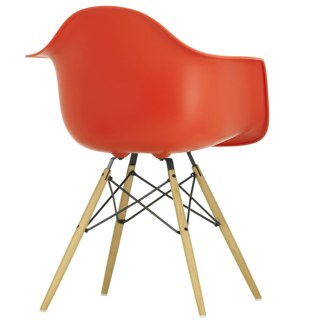 Eetkamerstoel DAW RE esdoorn goud Poppy Red