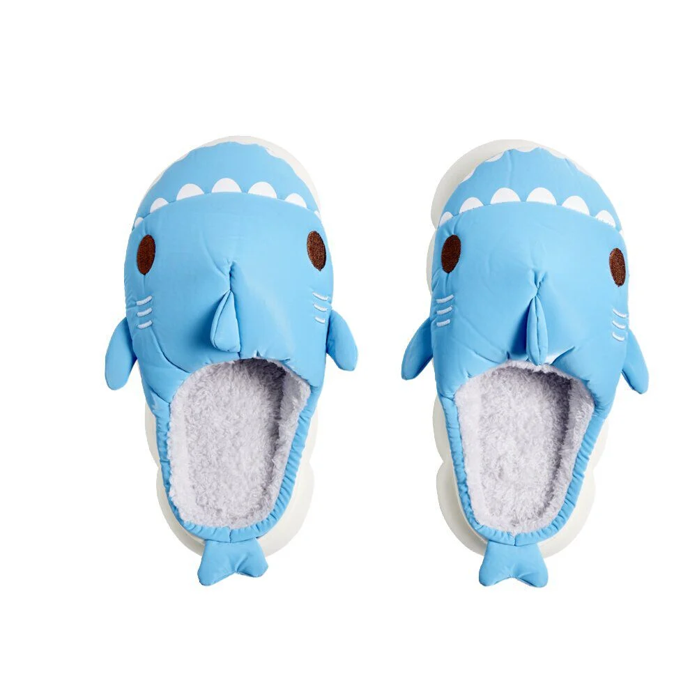 Chaussons requin mixtes bleus - pointure 36 à 45