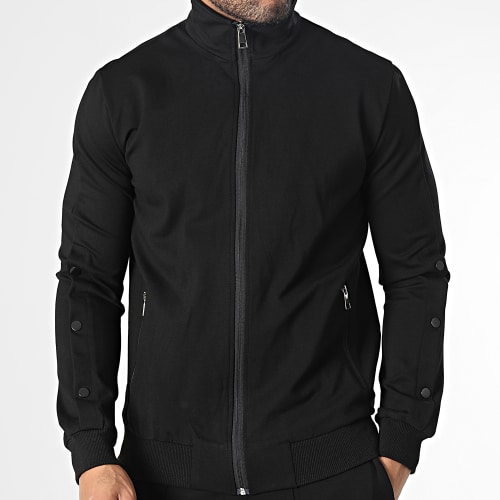 Ensemble Veste Zippée Et Pantalon Jogging Noir