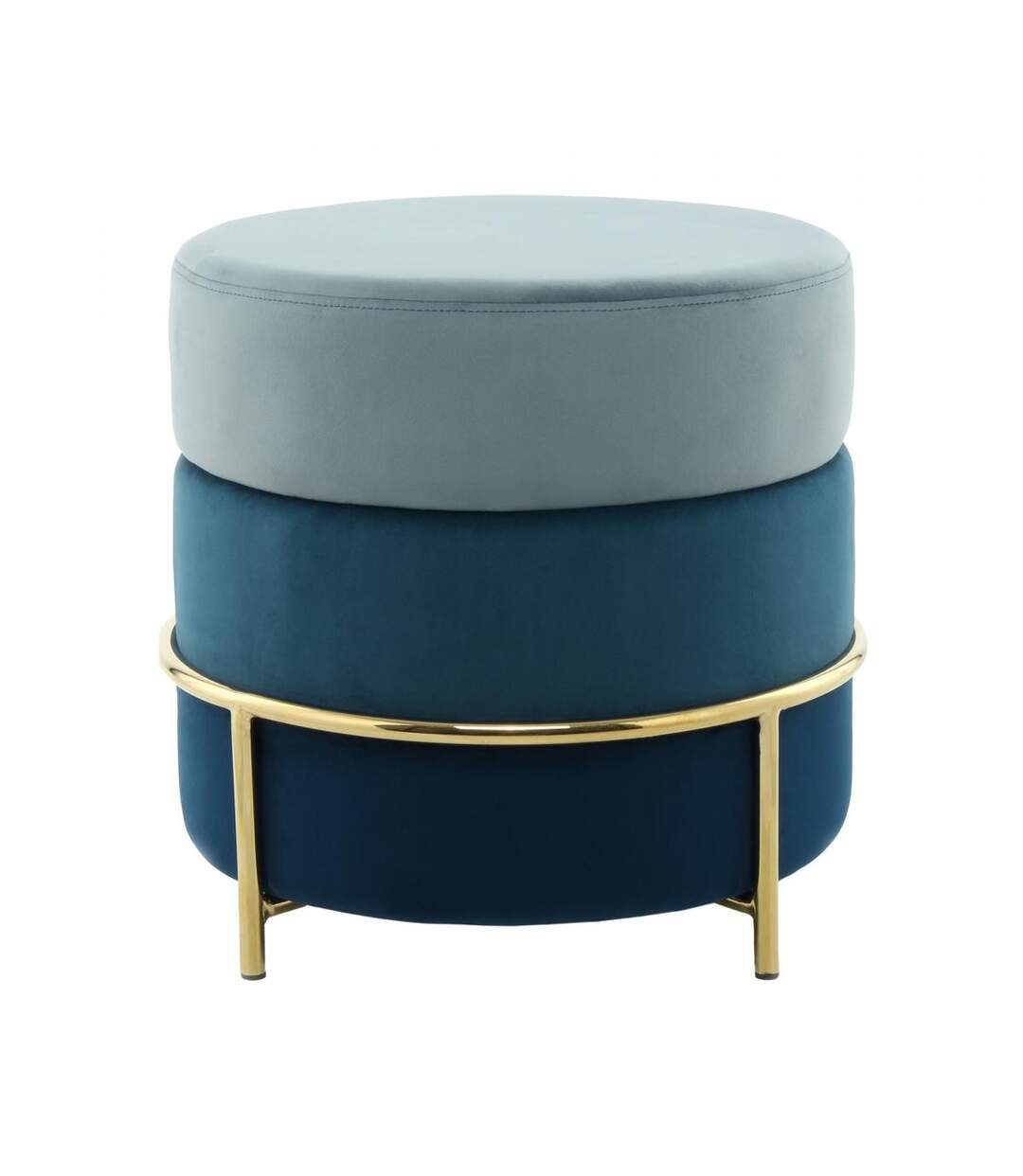 Tabouret ZADI en polyester doux et soyeux fait main BSCI