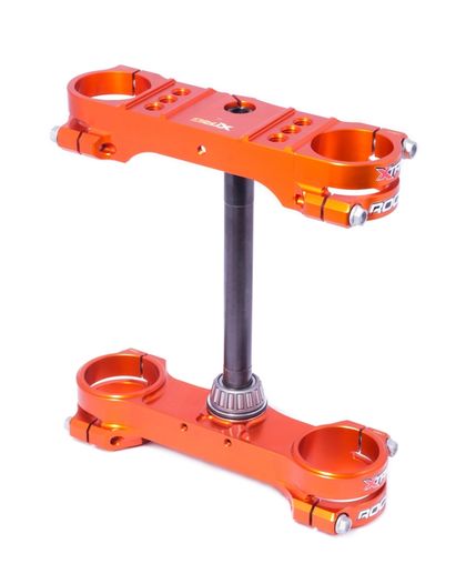 Tés de fourche Xtrig ROCS Tech orange offset 22mm