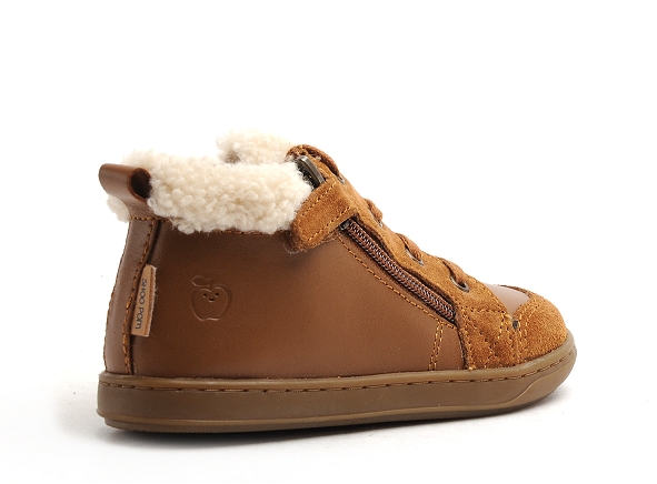 Shoo pom boots bottine bebe bouba zip wool marron