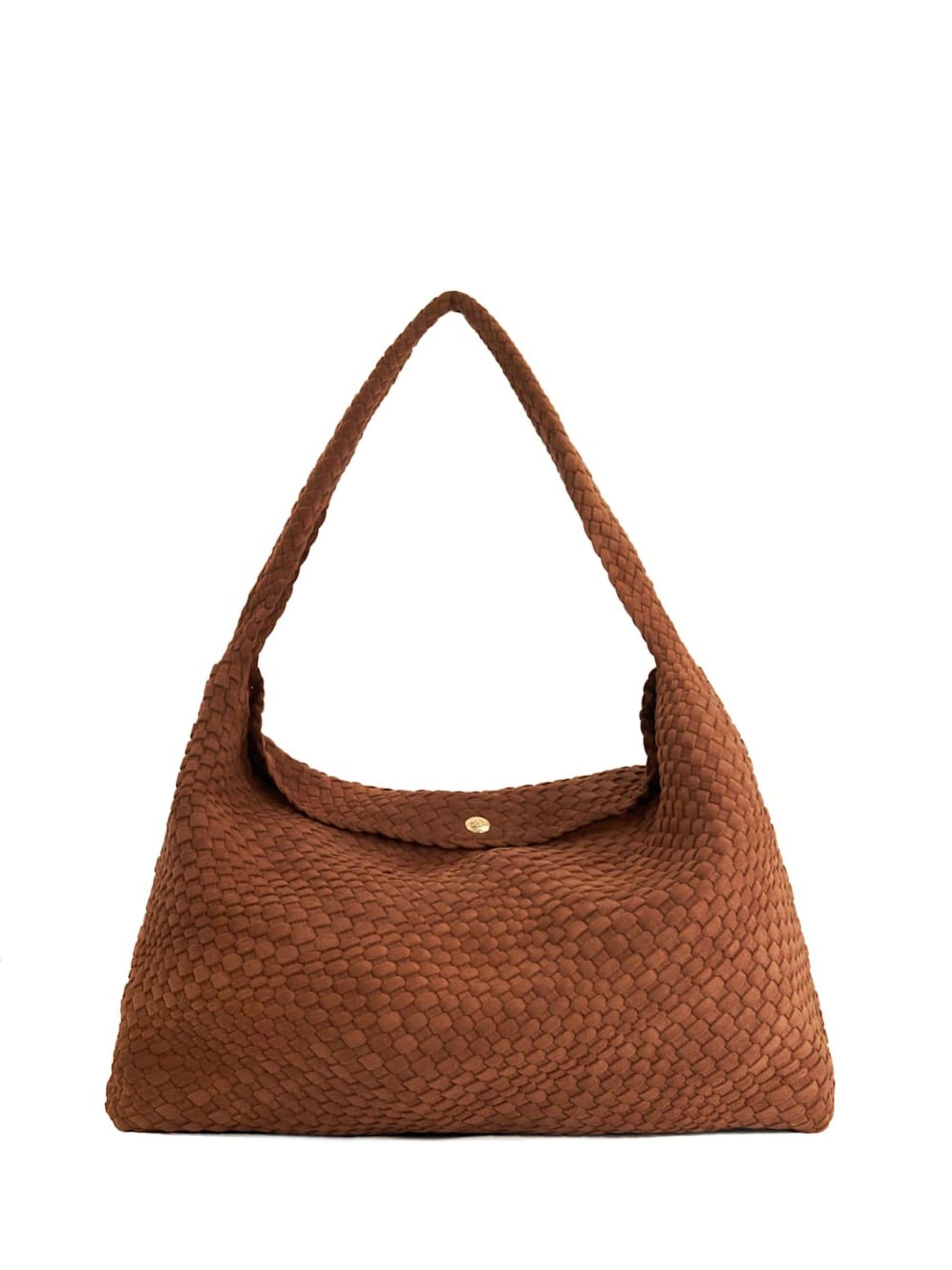 Bruin - Dune London Deliberate XL geweven slouch tas