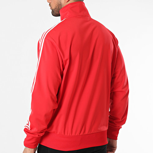 Veste Zippée A Bandes Firebird IJ7060 Rouge
