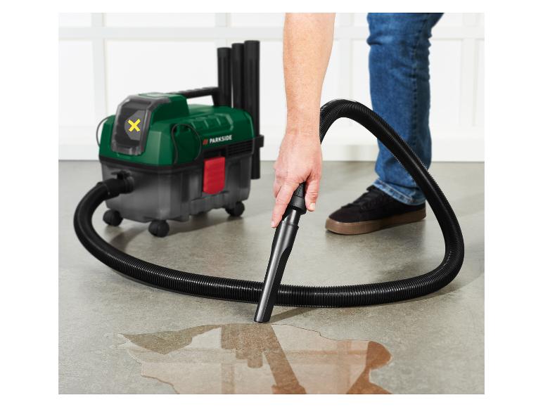 Accu nat en droog stofzuiger 20 V met accu en lader