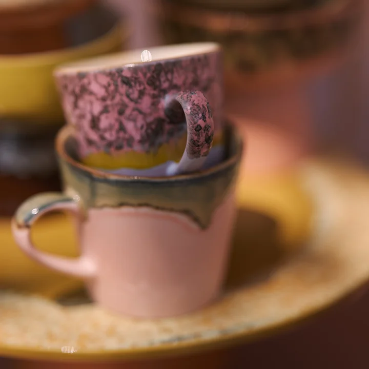 HKliving - 70's Americano Tasse 260 ml, asteroids