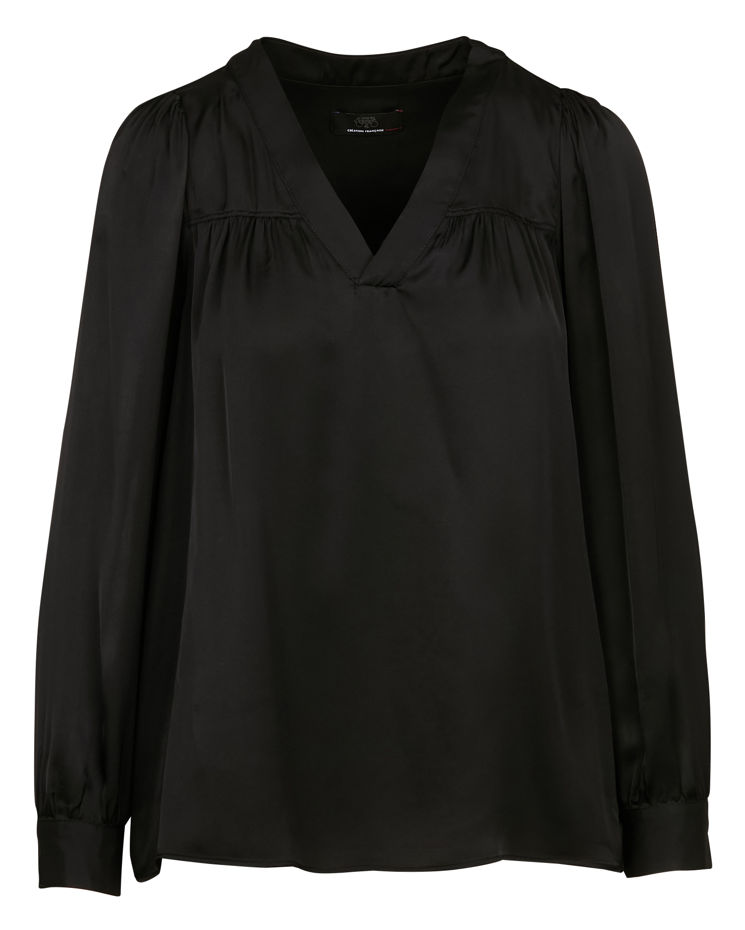 CHIMEL - Blouse col V| Noir