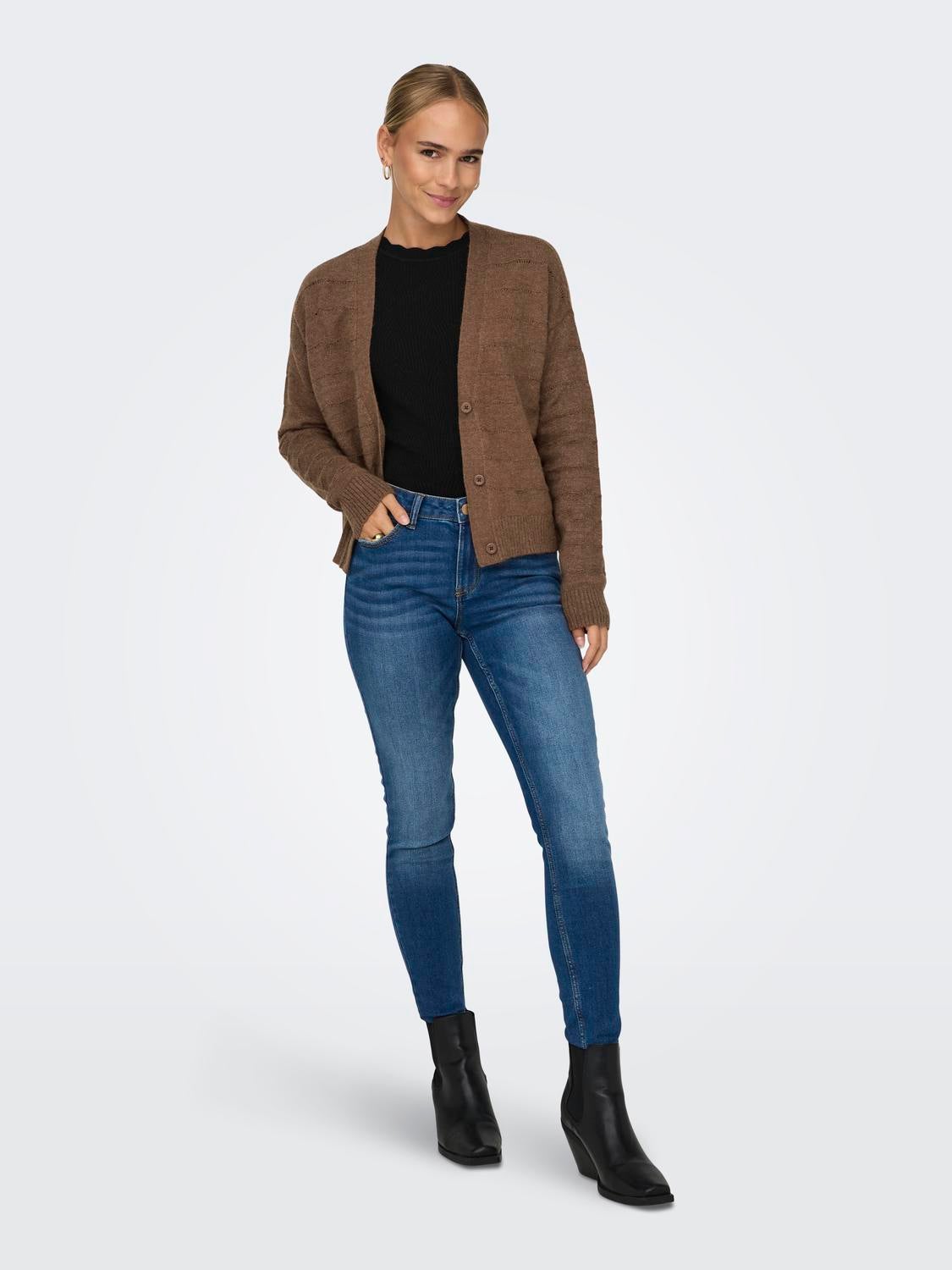ONLKATIA Strickjacke Friar Brown