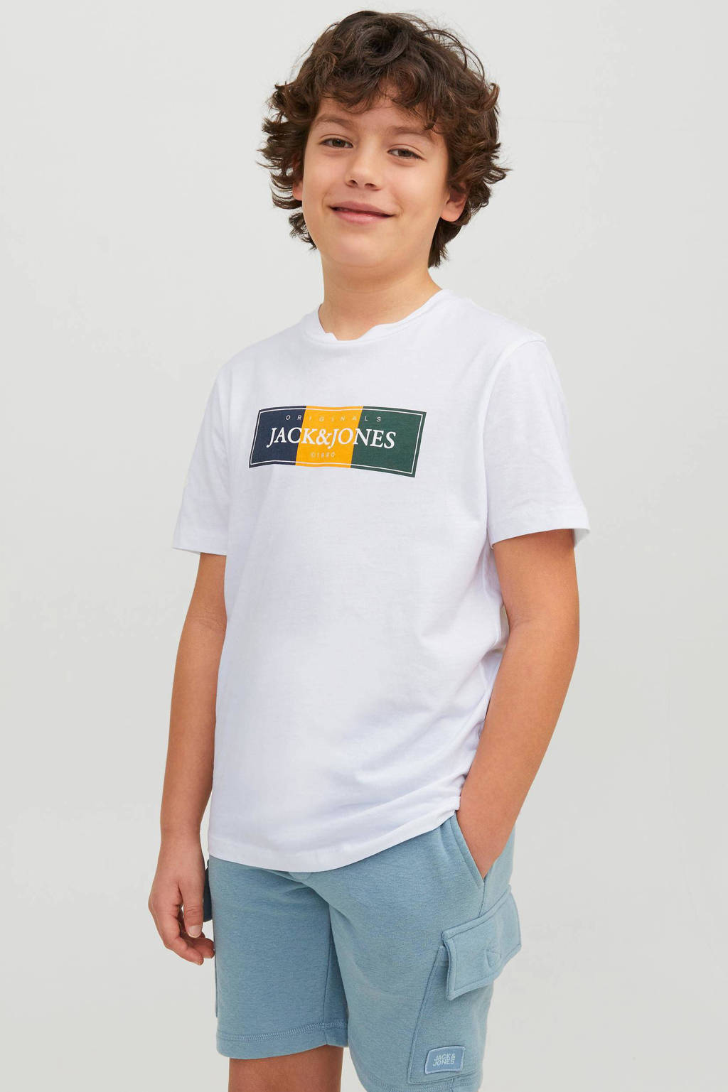 JACK & JONES T-shirt JORCODYY met printopdruk wit