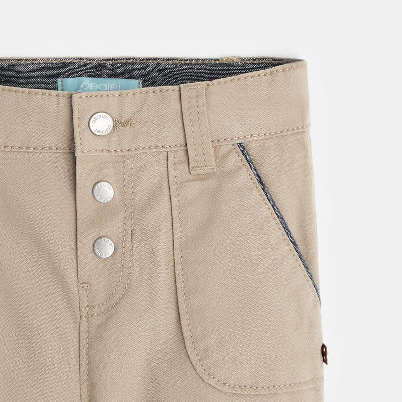 Pantalon modulable à bretelles beige bébé garçon Beige
