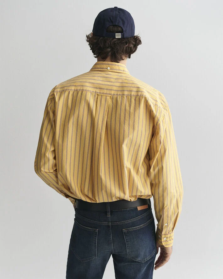 Gant REL HERITAGE POPLIN STRIPE SHIRT Faded sunset