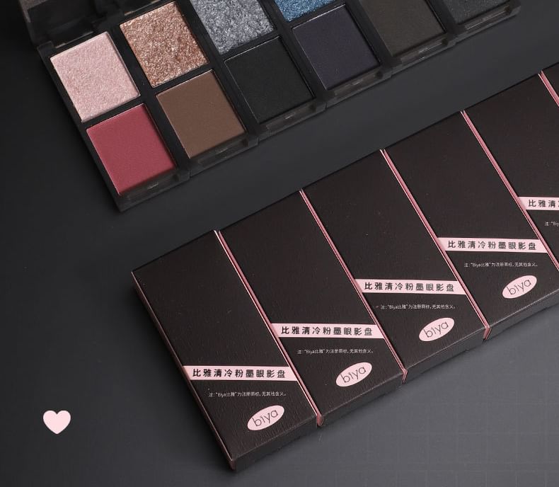 biya - Cool Pink Eyeshadow Palette - 6 Types