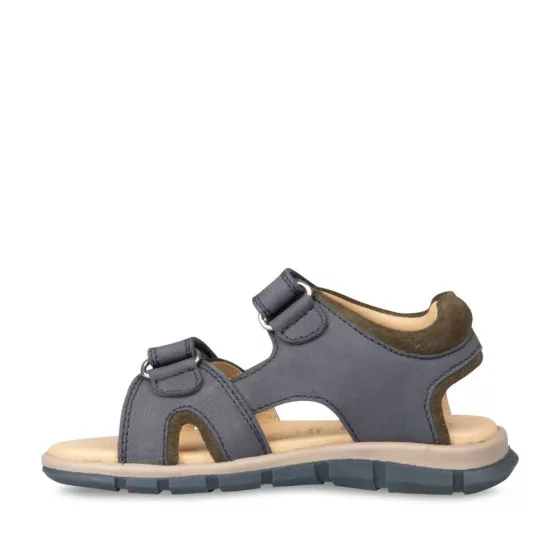 Sandales BLEU CHARLIE & FRIENDS CUIR