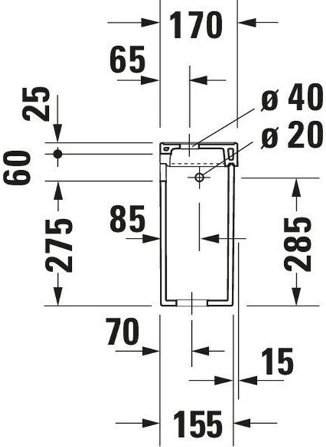Duravit - Serie 1930 - Reservoir - Wit - Keramiek - Dual Flush