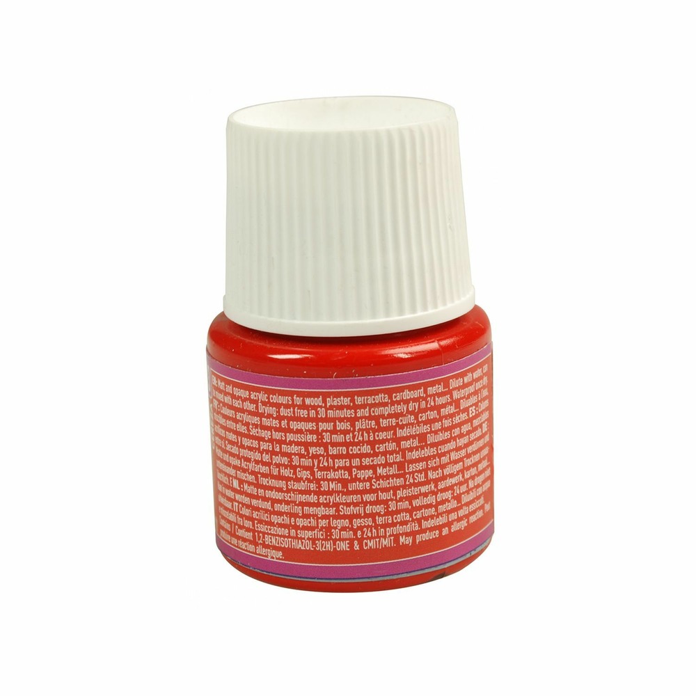 Peinture acrylique opaque mate - cerise - 45 ml