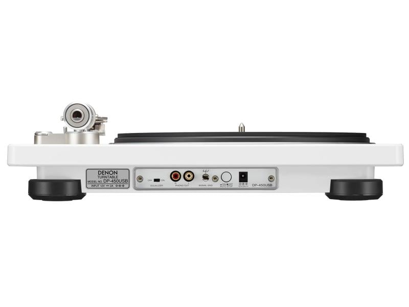 Denon Plattenspieler Denon DP-450USB Weiss Moderner Plattenspieler mit Digitalisierungsmöglichkeit