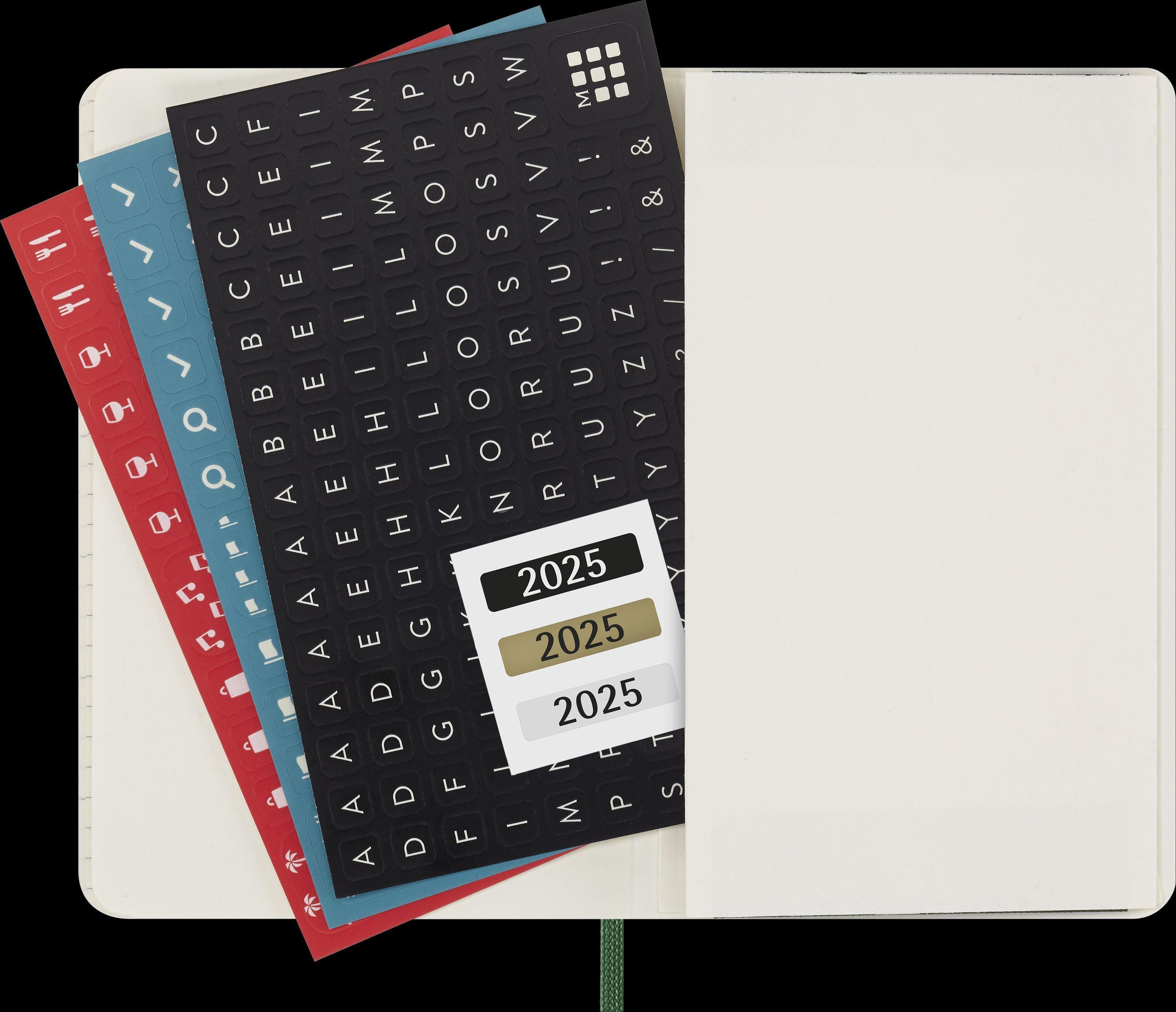 Moleskine 12 Monate Wochen Notizkalender 2025, Pocket/A6