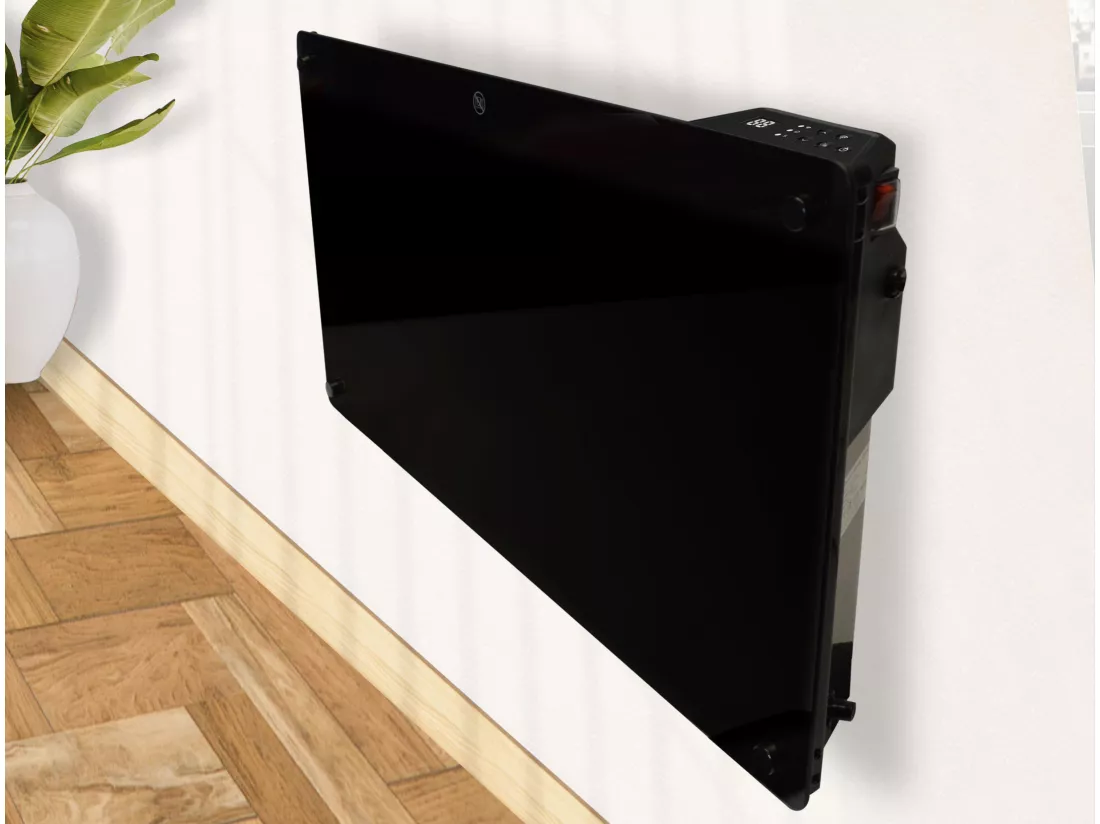 Radiateur avec panneau en verre et commande WiFi App