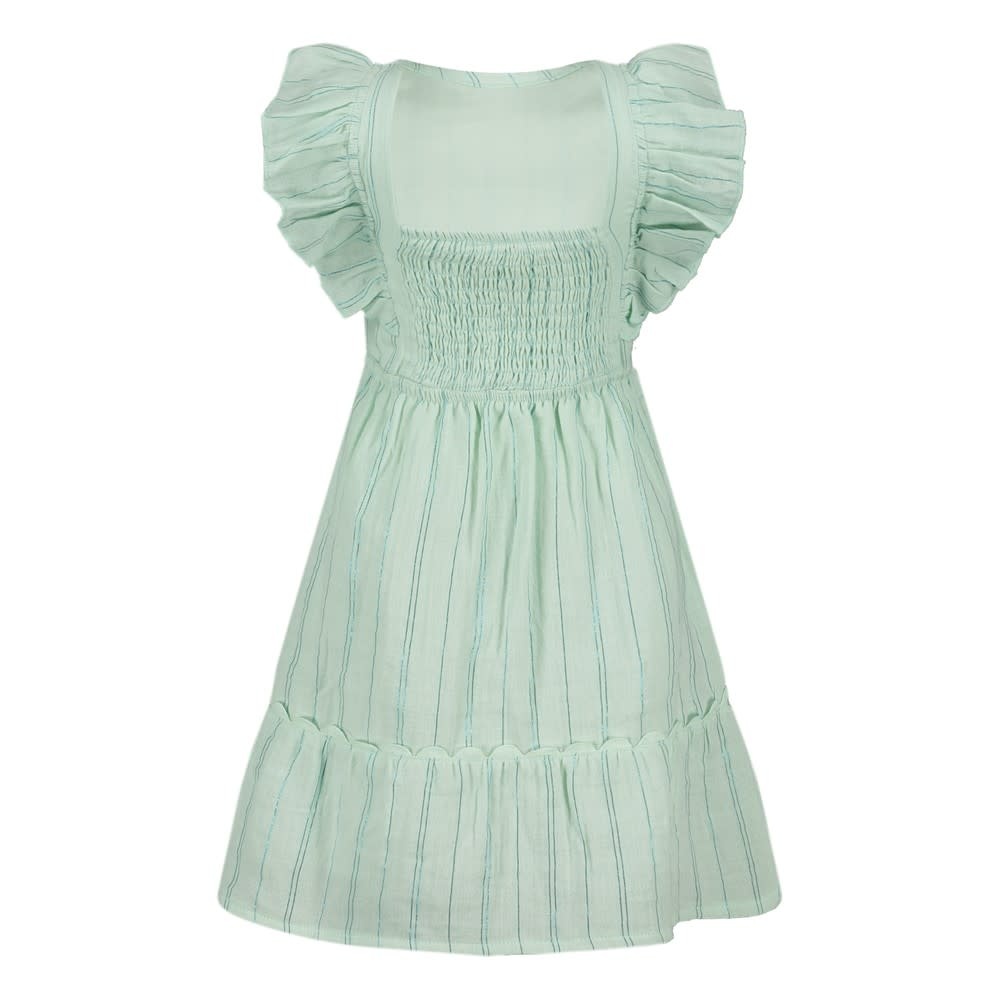 Jubel Jubel jurk mousseline - Lazy Lagoon mint