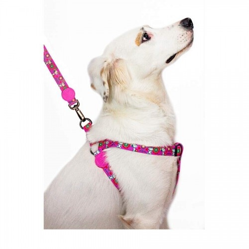 Coleira rosa para cães Zooz com estampa do Snoopy