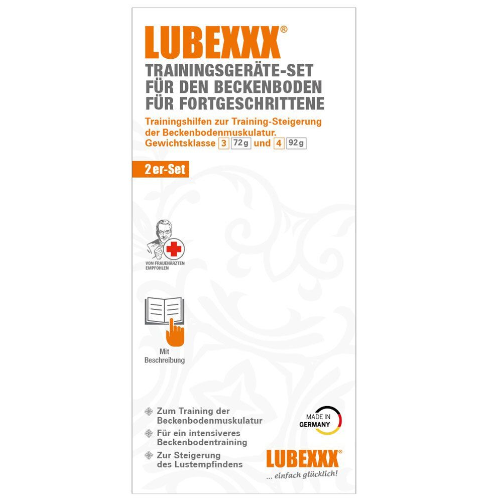 LUBEXXX® Beckenbodentrainer Set für Fortgeschrittene