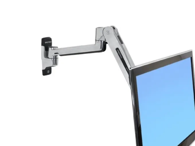 Ergotron LX - Monteringssæt (sidde-standerarm, forlængelse, base, VESA adapter) - for LCD display - kapacitet 3,2-11,3 kg - poleret aluminium - skærmstørrelse: op til 42