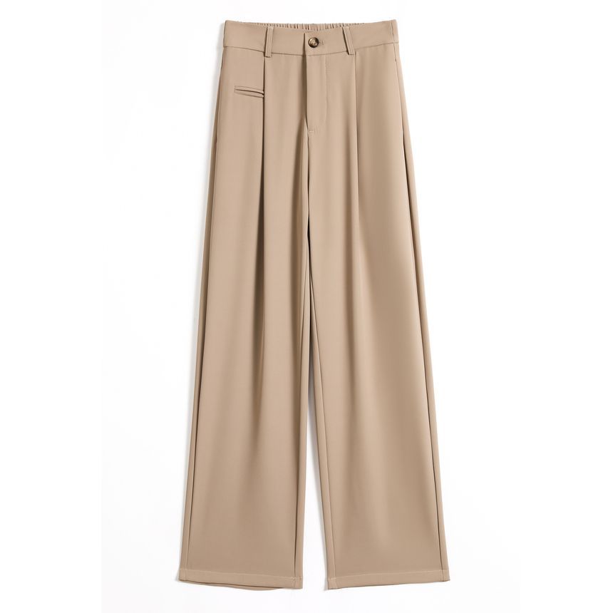 Jaqmine - High Rise Plain Wide Leg Slacks (verschillende ontwerpen)