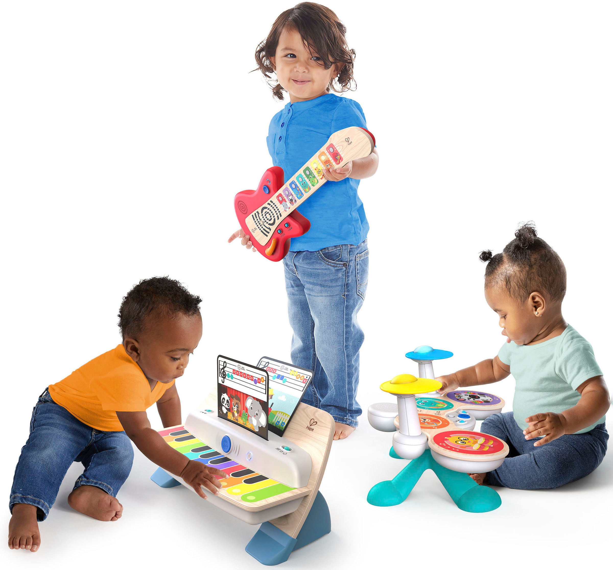 Hape Spielzeug-Musikinstrument »Baby Einstein, Together in Tune Drums™« Connected Magic Touch™