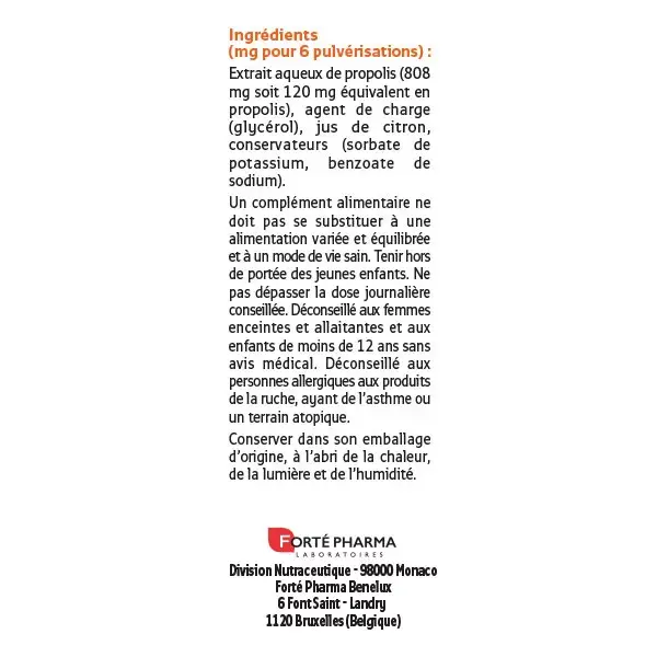 Forté Pharma Forté Royal Propolis Spray Intenso 15ml