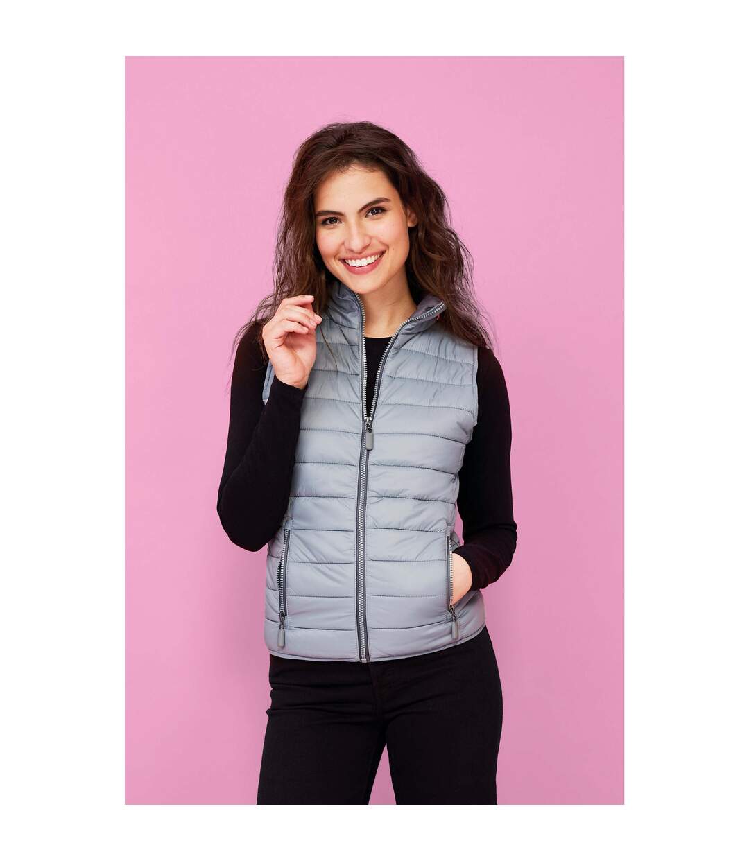 SOLS - Doudoune sans manches WAVE - Femme (Gris) - UTPC2454