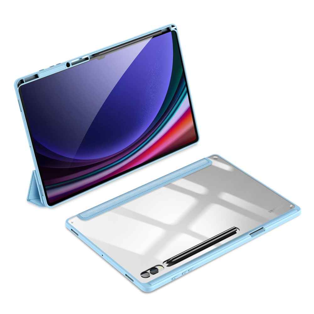 Samsung Galaxy Tab S10 Ultra Leder Tasche Smart Cover Schutzhülle - Blau