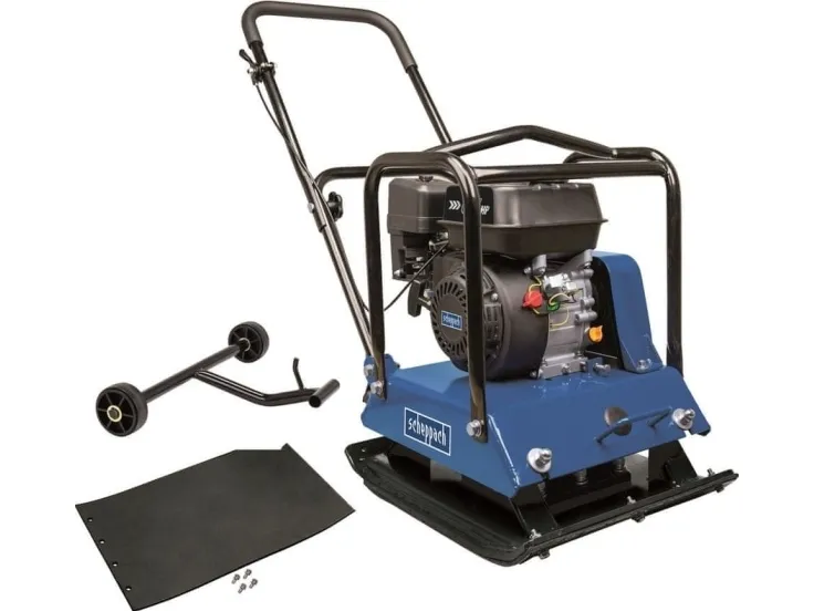 Scheppach HP2200S, Vibrationsplade, 196 cm³, 25 m/min, 35 cm, 3,5 L, Stål