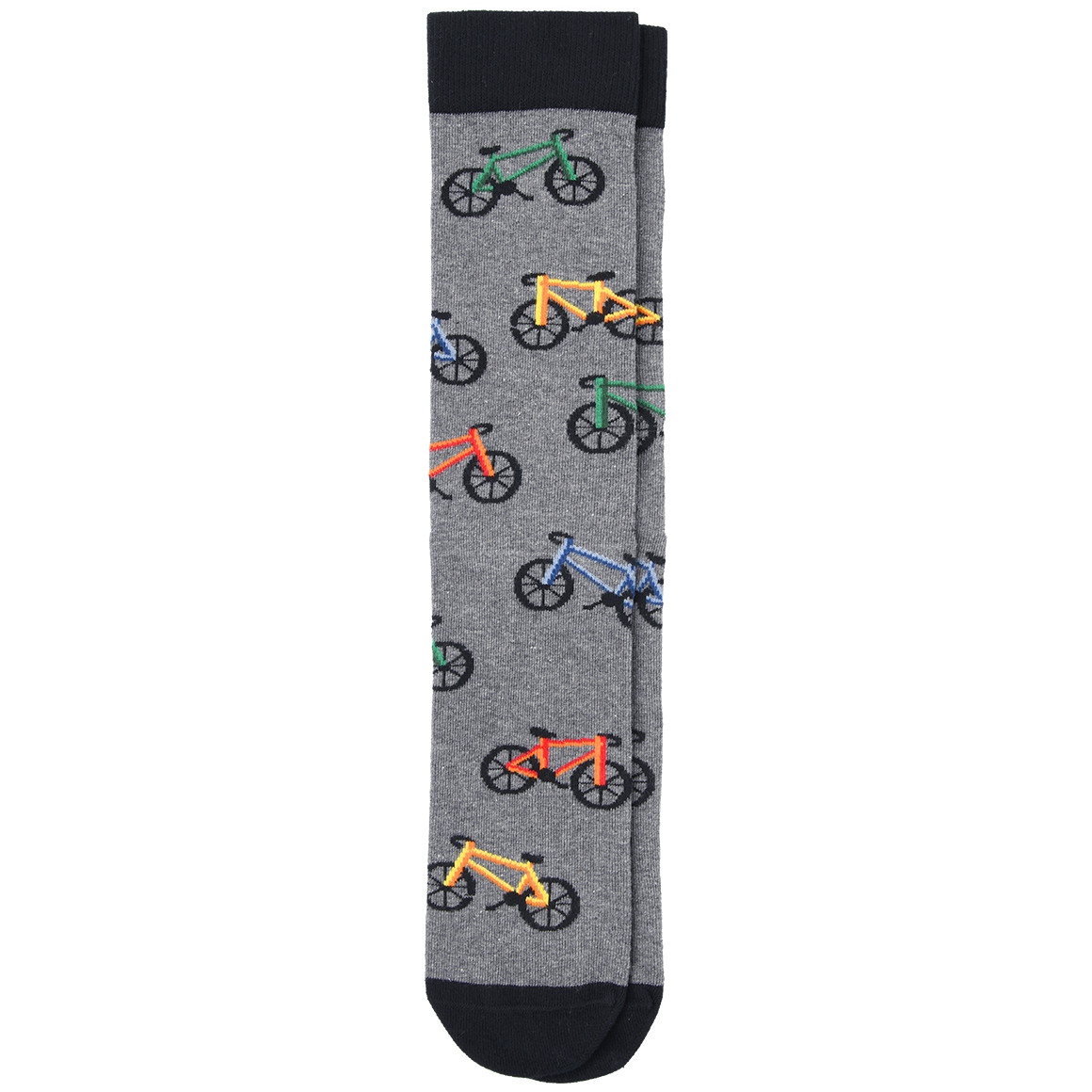 VanVaan 1 Paar Herren Socken mit Fahrrädern allover dunkelgrau