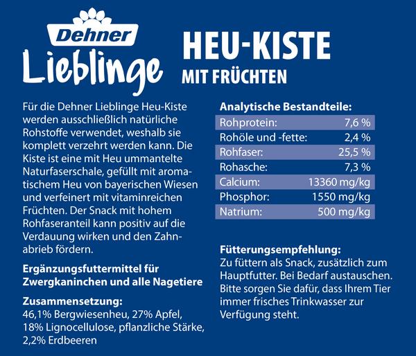 Dehner Lieblinge Heu-Kiste mit Früchten, 100