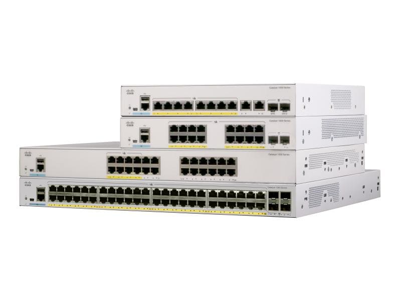 Cisco PoE  Switch C1000-8P-E-2G-L 8 Port Full-Managed