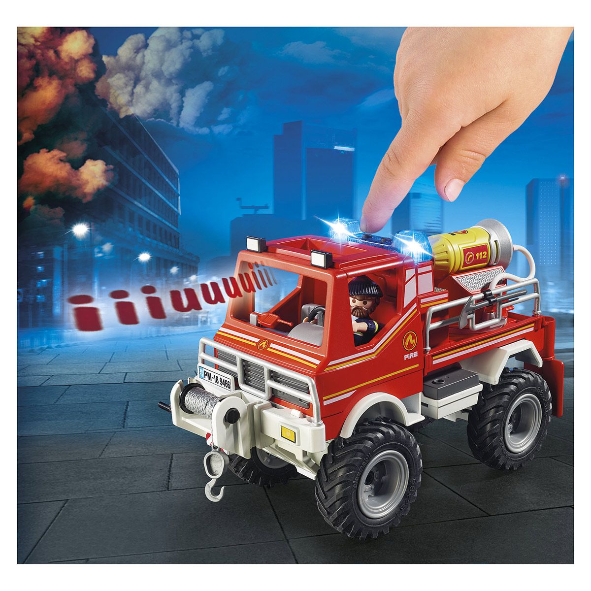 4x4 de pompier avec lance-eau Playmobil City Action 9466