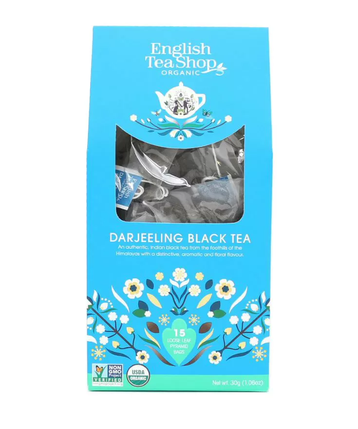 English Tea Shop Darjeeling Black Tea Ø - 15 pyramider