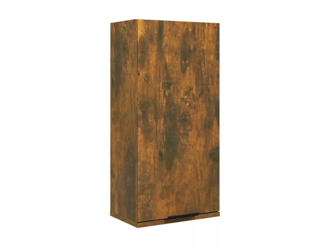 Armoire de salle de bain murale Chêne fumé 32x20x67 cm