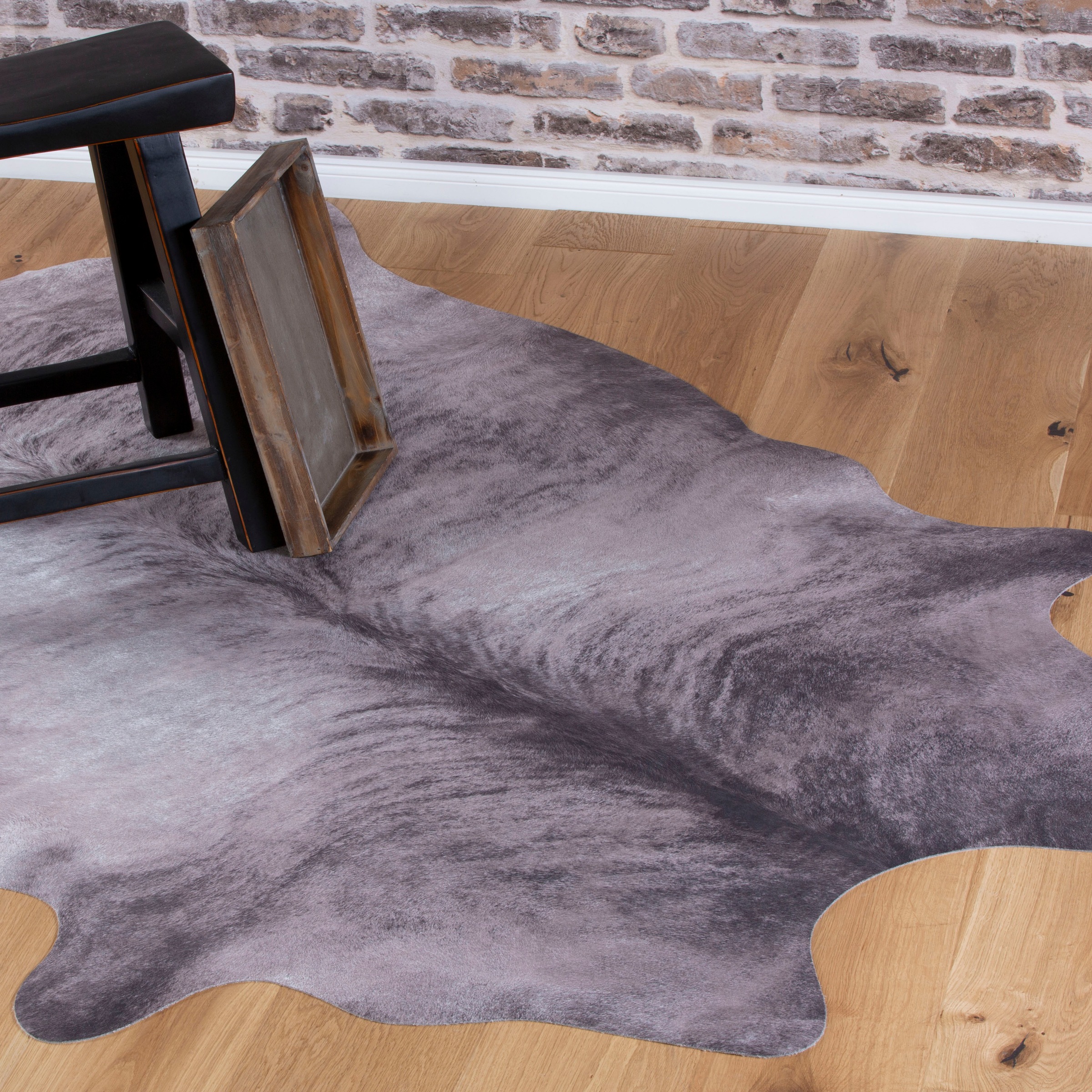 Obsession Fellteppich »my Toledo 193« fellförmig 5 mm Höhe Kunstfell, gedruckte Kuhfell-Optik, ideal im Wohnzimmer & Schlafzimmer