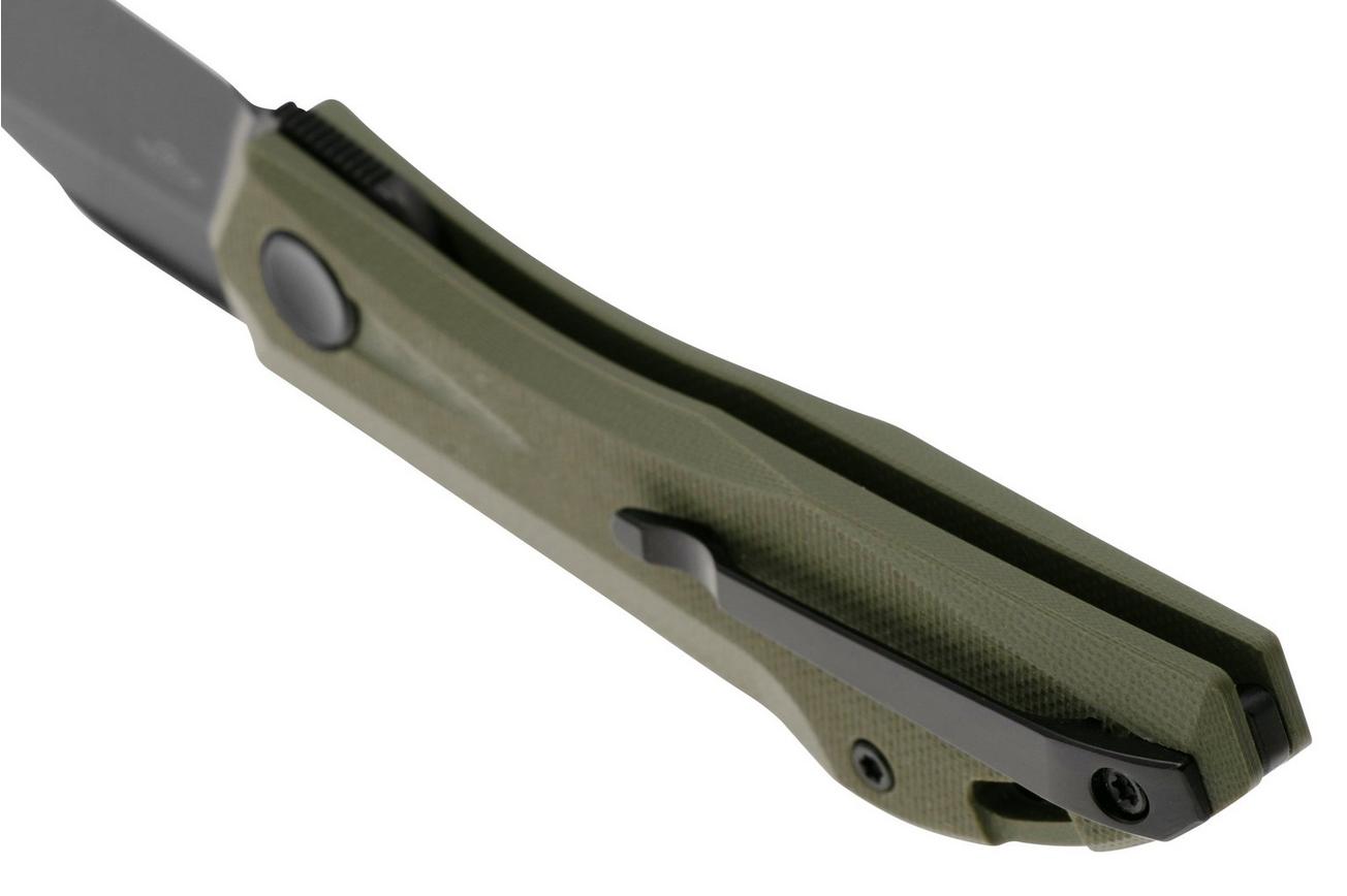 Real Steel Ventus Lite 7051BG Black D2, Green G10, zakmes