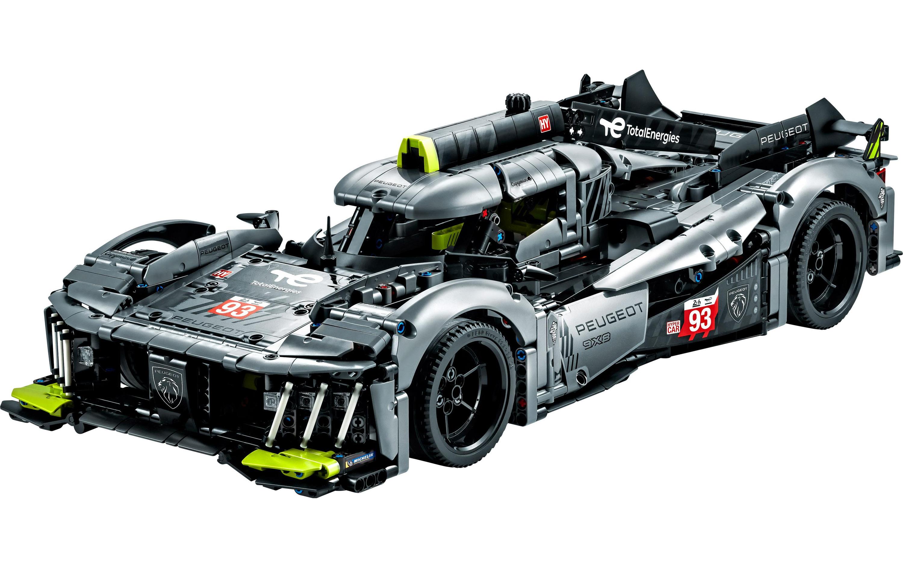Technic Peugeot 9 x 8 24H Le Mans Hybrid Hypercar 42156<br>Modell-Rennauto im Massstab 1:10