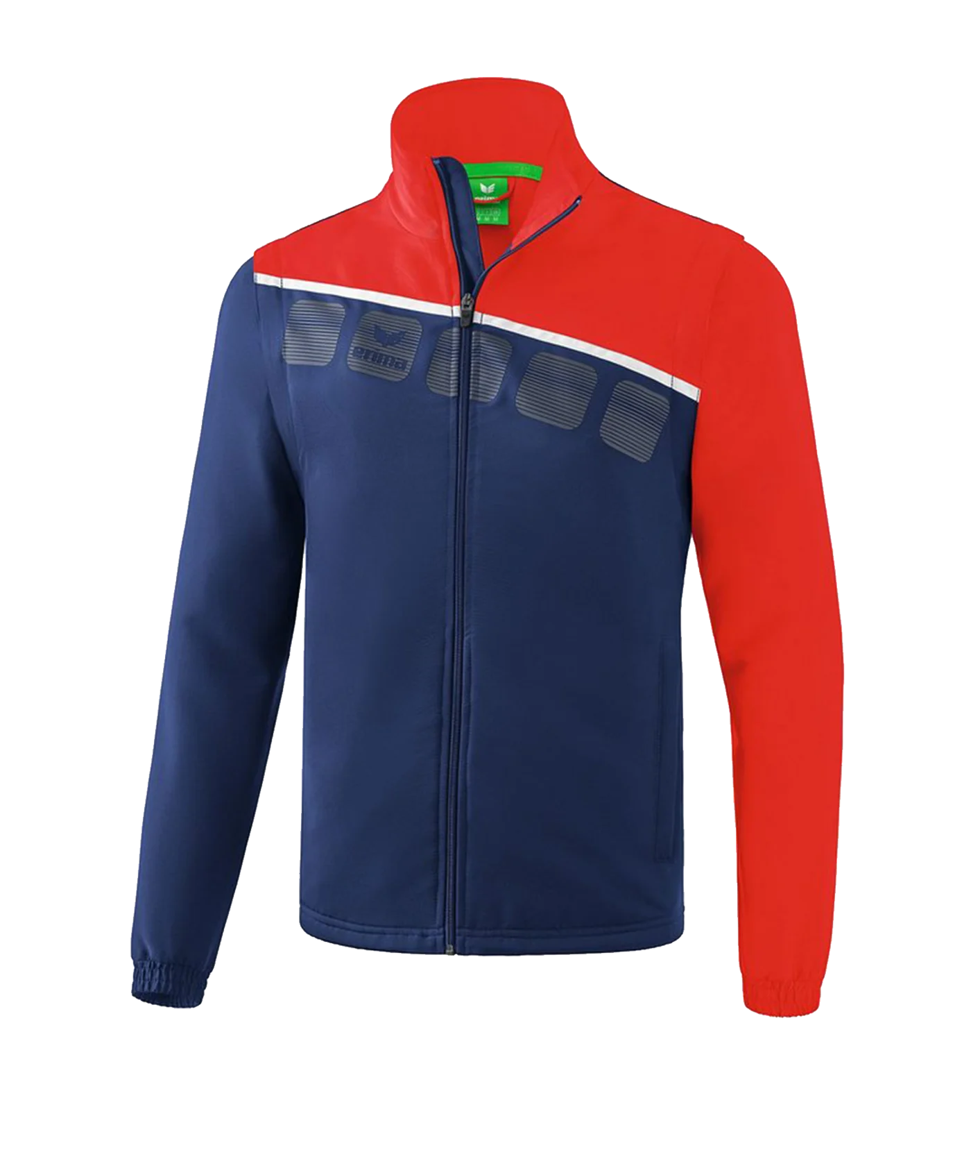 Erima 5-C Jacke mit abnehmbaren Ärmeln Blau Rot