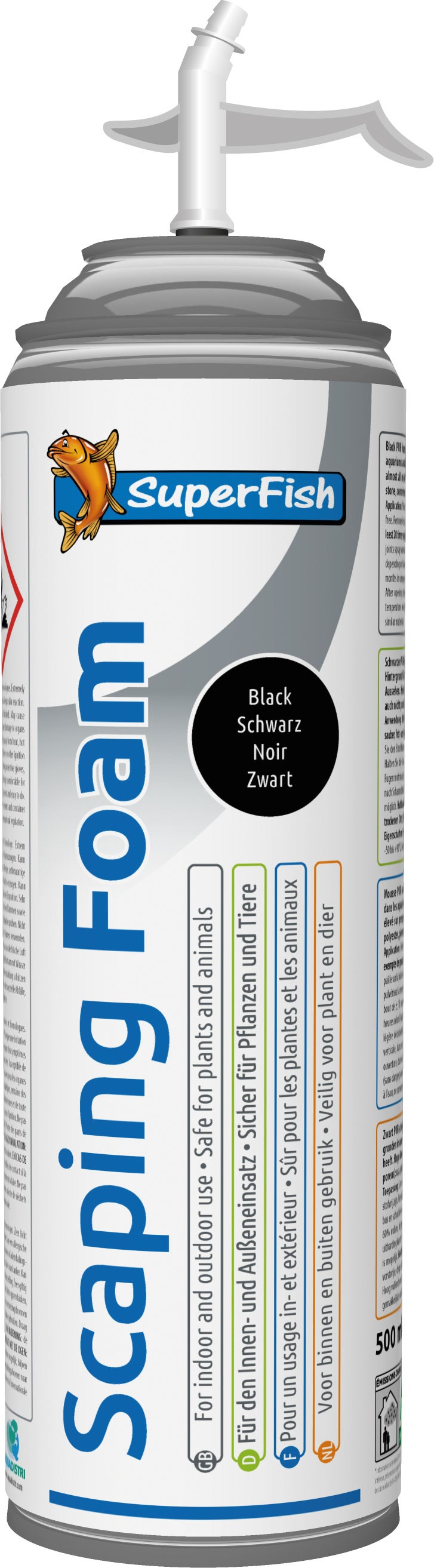 Superfish Scaping Foam purschuim zwart 375 ml
