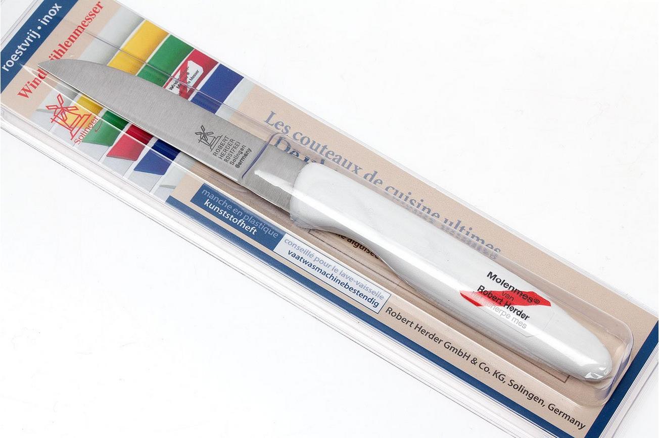 Robert Herder schilmes straight classic RVS, wit, 8,5 cm