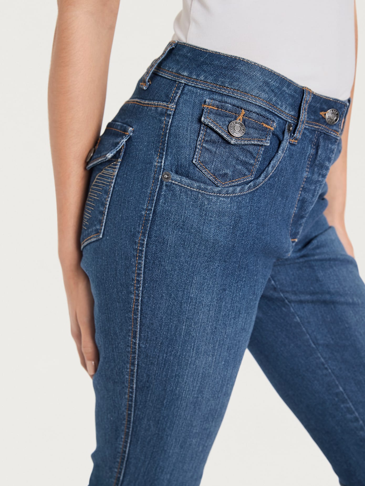 Corsaire en jean coupe skinny