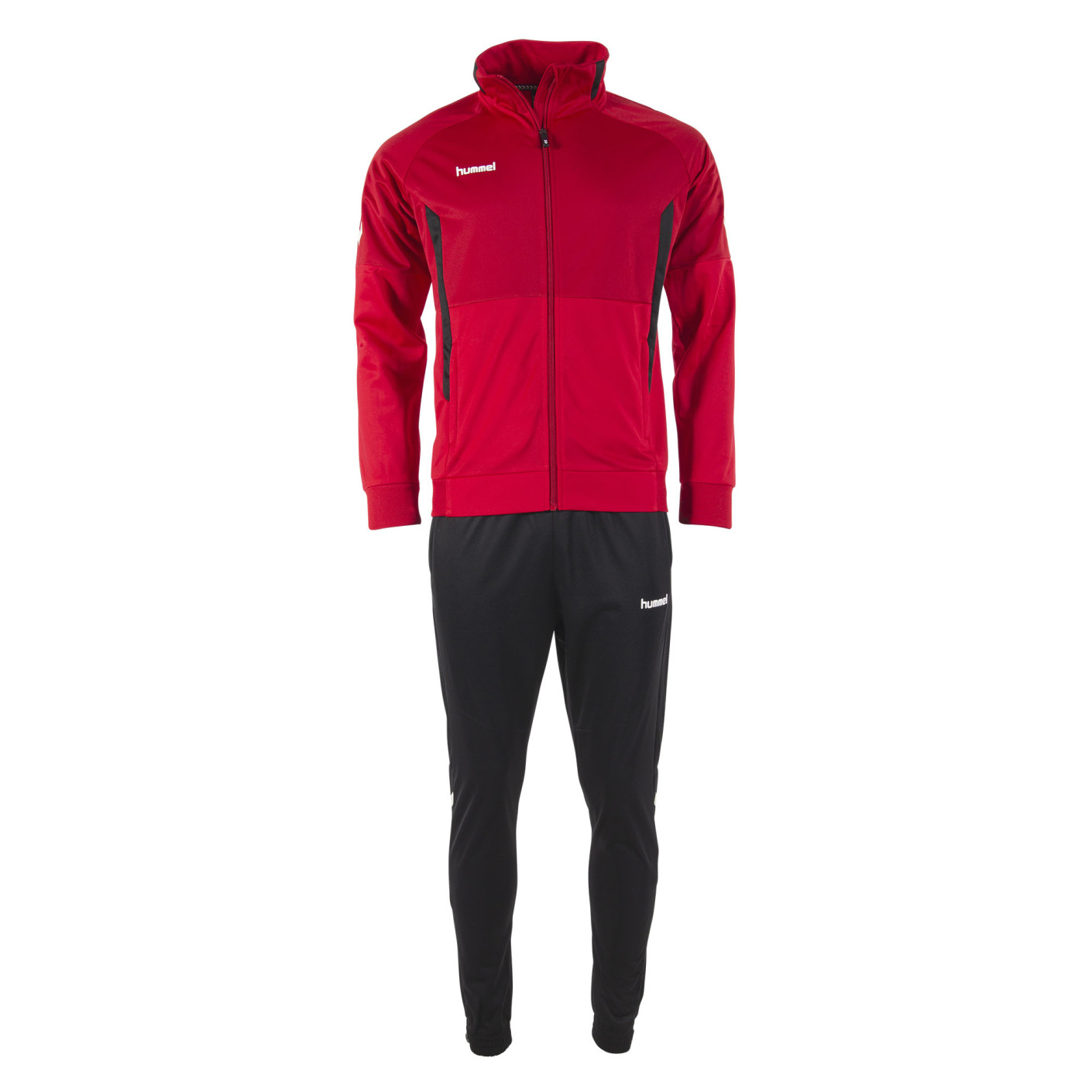 Hummel Authentic Full-Zip Trainingspak Kids Rood Zwart