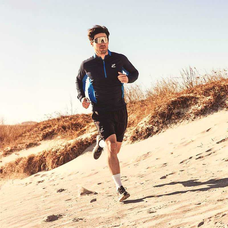 Force Light Half-zip Top Herre Navy/Imperial Blue