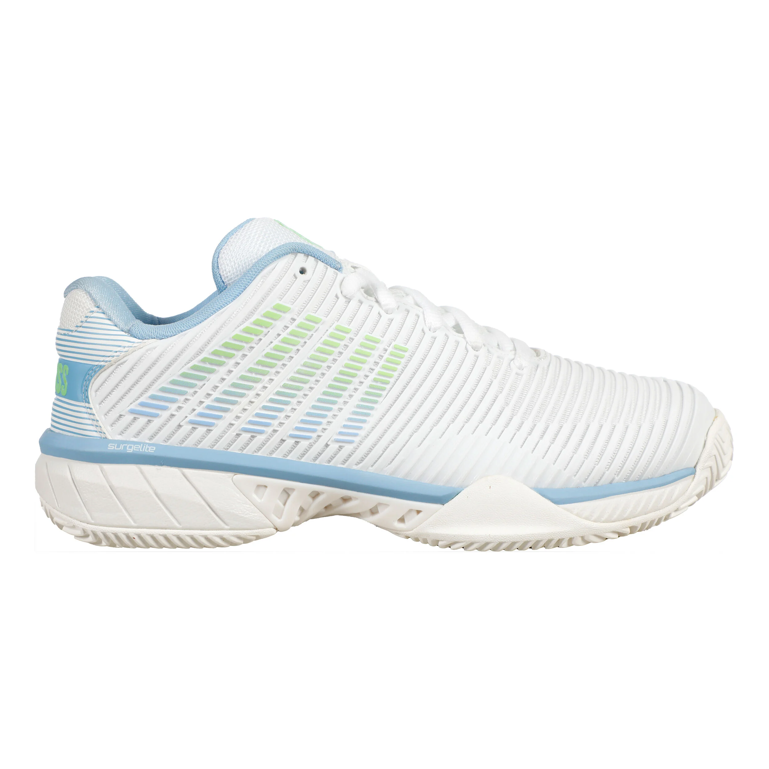 K-Swiss Hypercourt Express 2 Chaussure Terre Battue Femmes - Blanc , Bleu Clair