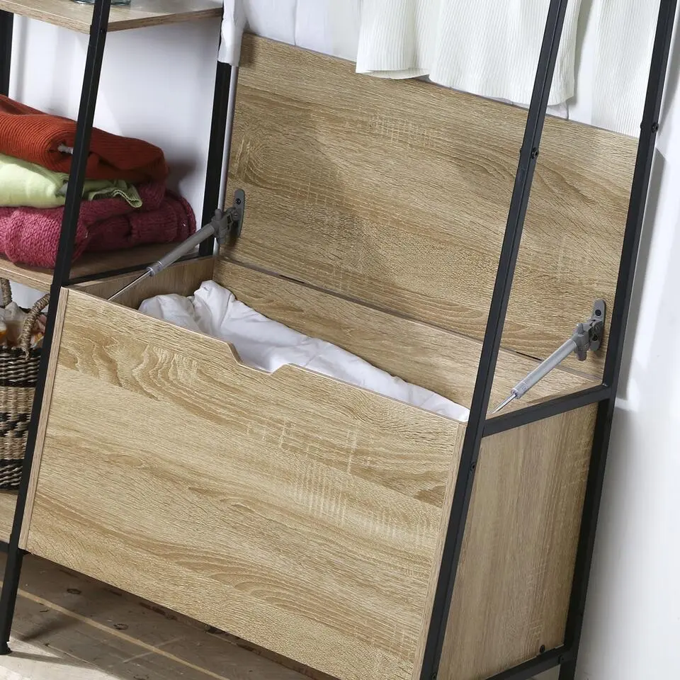 CALICOSY - Kledingkast LEXIE - Hout - 160x105x35 cm
